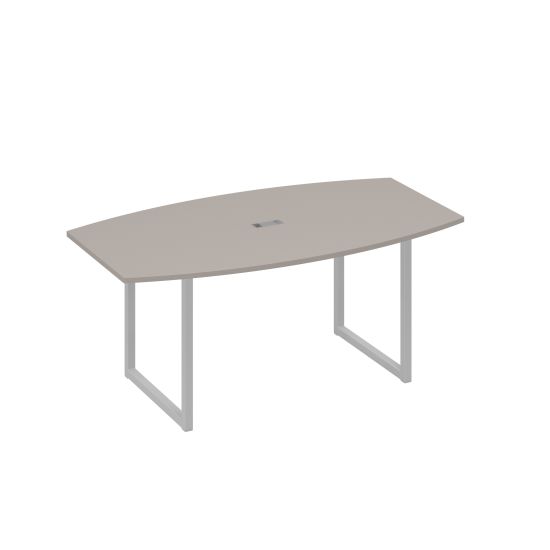 Стол для переговоров 180 на каркасе QUATTRO мокко премиум / металлокаркас серый