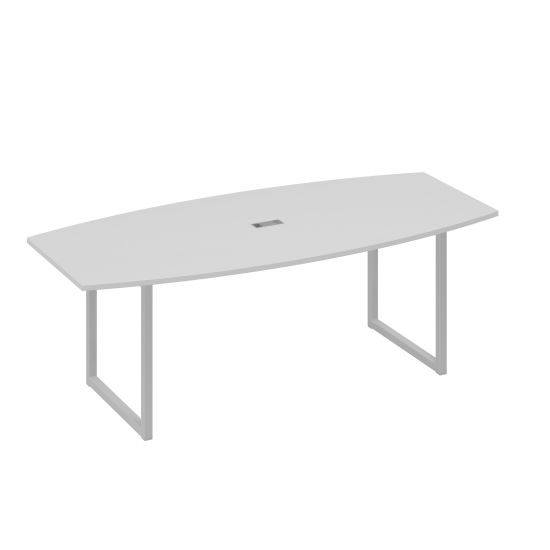 Переговорный стол 220 на каркасе QUATTRO серый / металлокаркас серый