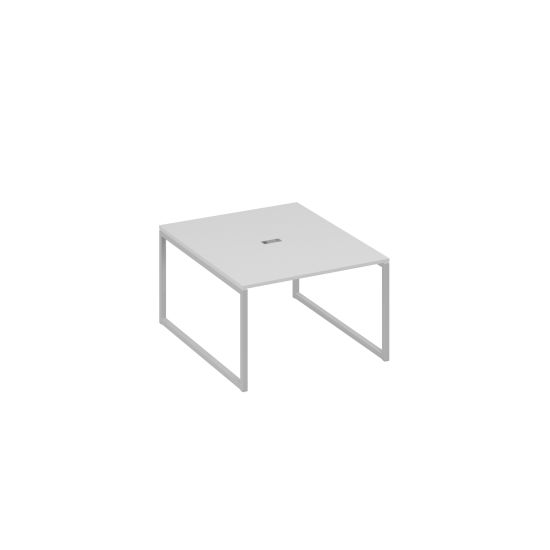 Стол 120 переговорный с металлокаркасом QUATTRO серый / металлокаркас серый