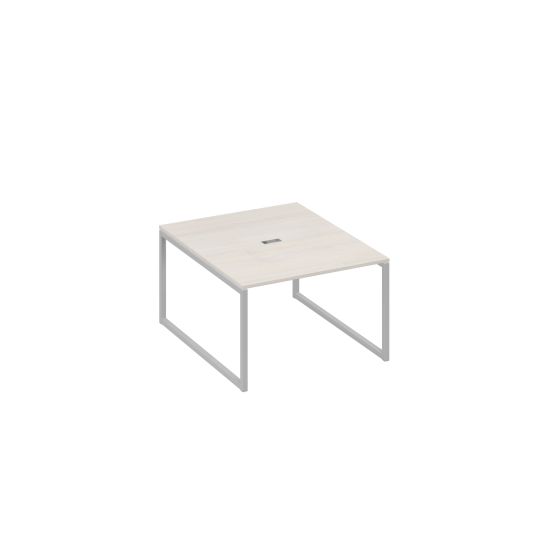 Стол 120 переговорный с металлокаркасом QUATTRO дуб / металлокаркас серый