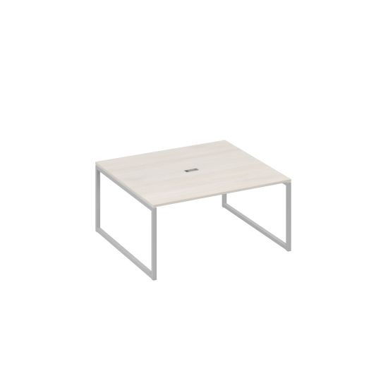 Стол переговорный 160 на каркасе QUATTRO дуб / металлокаркас серый