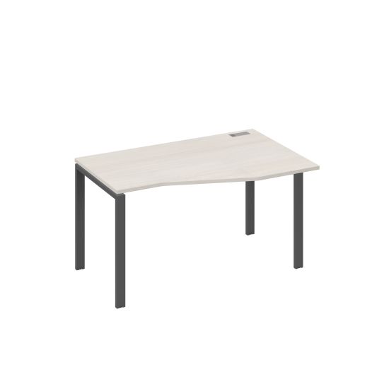 Стол на металлокаркасе UNO эргономичный правый Техно дуб / металлокаркас антрацит