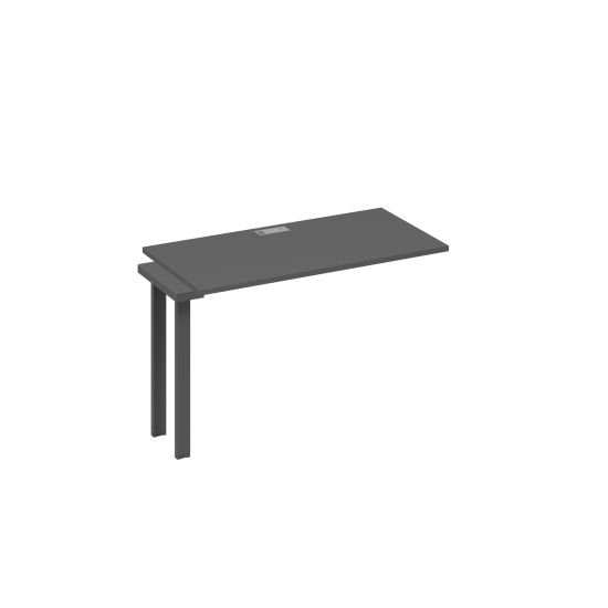 Секция стола 120 рабочей станции на каркасе UNO антрацит премиум / металлокаркас антрацит