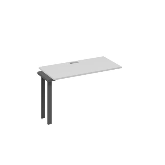 Секция стола 120 рабочей станции на каркасе UNO серый / металлокаркас антрацит