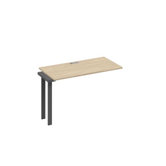 Секция стола 120 рабочей станции на каркасе UNO дуб скандинавский / металлокаркас антрацит