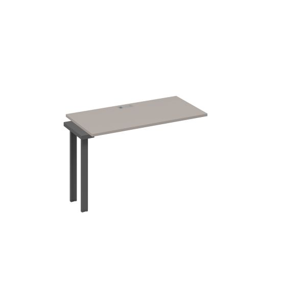 Секция стола 120 рабочей станции на каркасе UNO мокко премиум / металлокаркас антрацит