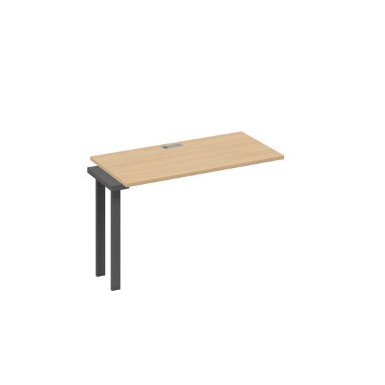Секция стола 120 рабочей станции на каркасе UNO натуральный дуб / металлокаркас антрацит