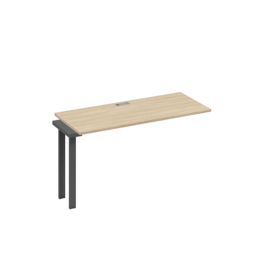 Секция 140 стола станции на металлокаркасе UNO дуб скандинавский / металлокаркас антрацит