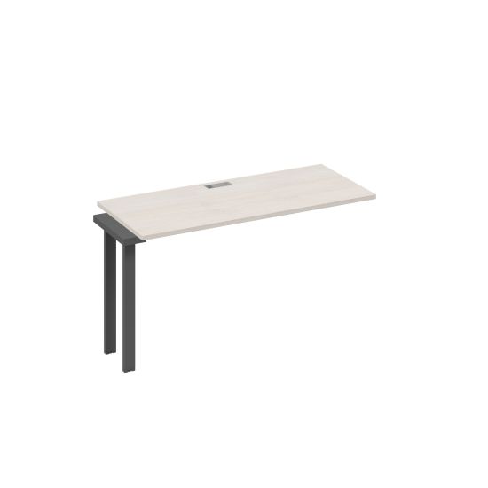 Секция 140 стола станции на металлокаркасе UNO дуб / металлокаркас антрацит