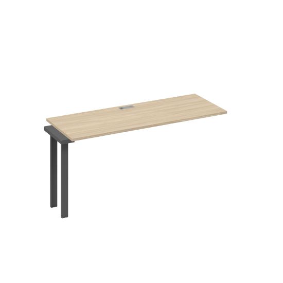 Секция 160 станции на металлокаркасе UNO дуб скандинавский / металлокаркас антрацит