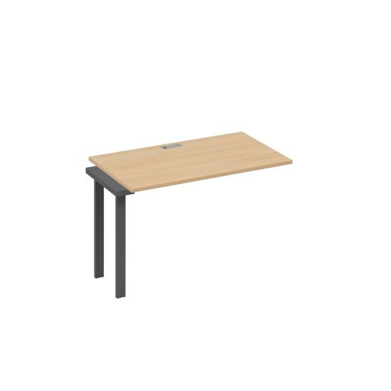 Секция 120 на металлокаркасе UNO для станции натуральный дуб / металлокаркас антрацит