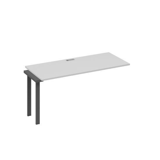 Секция 160 для рабочей станции на опорах UNO серый / металлокаркас антрацит