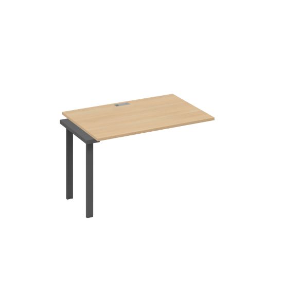 Секция 120 рабочей станции опоры UNO натуральный дуб / металлокаркас антрацит