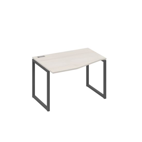 Стол эргономичный металлокаркас QUATTRO Техно левый дуб / металлокаркас антрацит