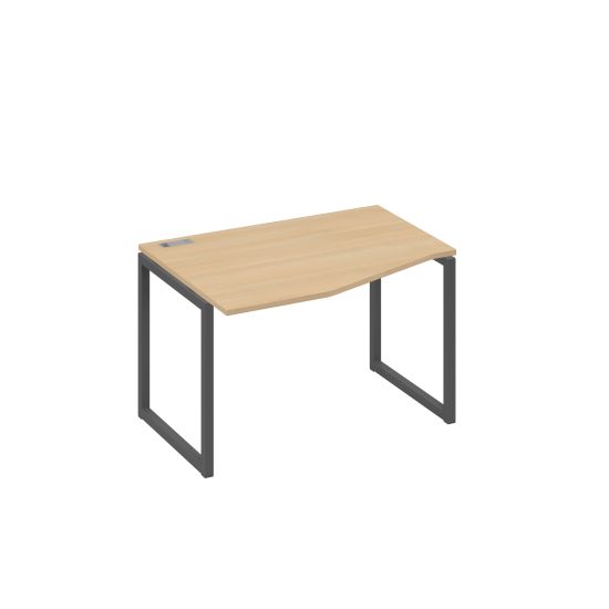 Стол эргономичный металлокаркас QUATTRO Техно левый натуральный дуб / металлокаркас антрацит