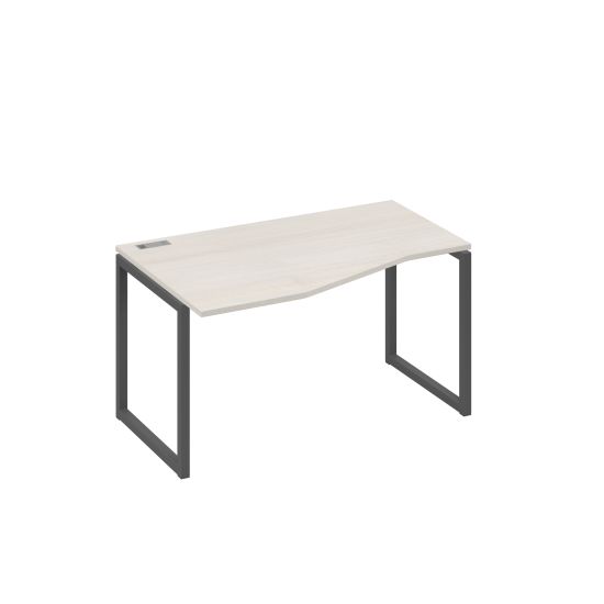Стол левый эргономичный Техно металлокаркас QUATTRO дуб / металлокаркас антрацит