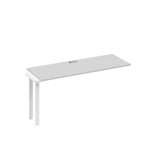 Секция 160 станции на металлокаркасе UNO серый / металлокаркас белый