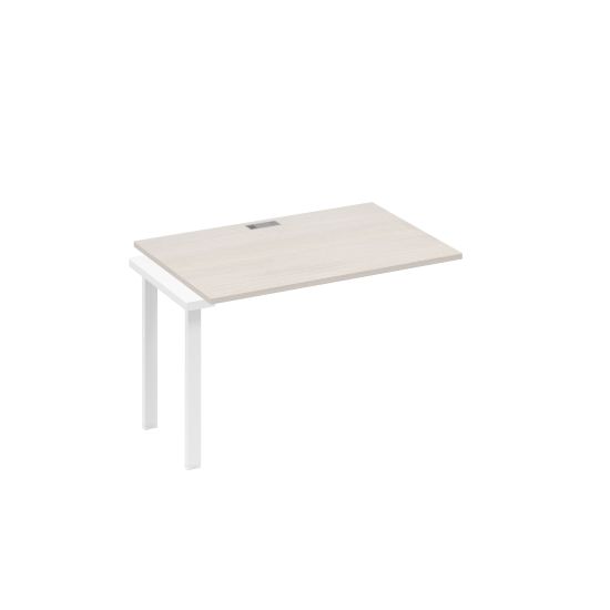 Секция 120 рабочей станции опоры UNO дуб / металлокаркас белый