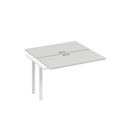 Секция станции на металлокаркасе UNO 2х120 серый / металлокаркас белый