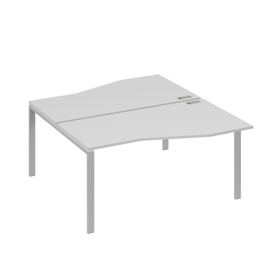 Рабочая станция столы Техно каркас UNO (2х160) серый / металлокаркас серый
