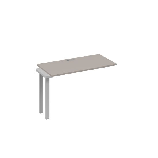 Секция стола 120 рабочей станции на каркасе UNO мокко премиум / металлокаркас серый