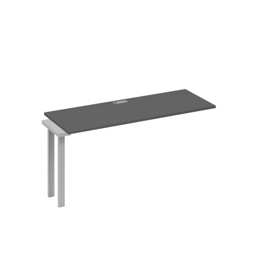 Секция 160 станции на металлокаркасе UNO антрацит премиум / металлокаркас серый