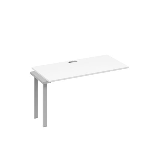 Секция 140 для станции на каркасе UNO белый премиум / металлокаркас серый