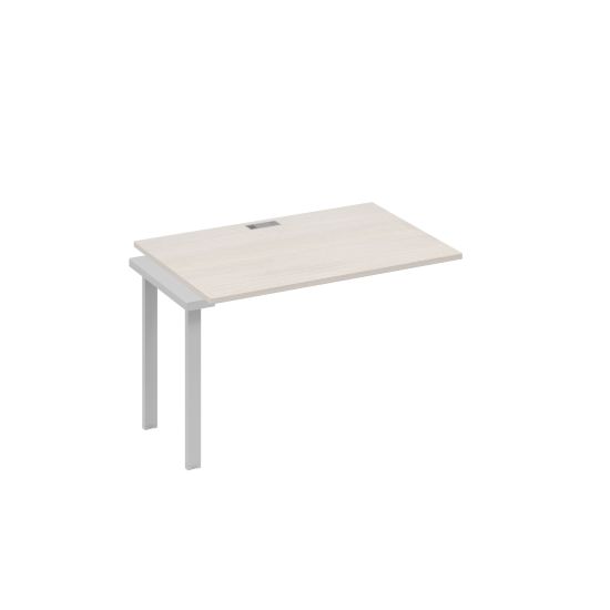 Секция 120 рабочей станции опоры UNO дуб / металлокаркас серый