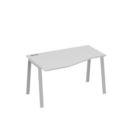 Стол эргономичный левый металлокаркас TRE Техно серый / металлокаркас серый