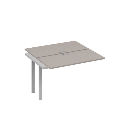 Секция станции на металлокаркасе UNO 2х120 мокко премиум / металлокаркас серый