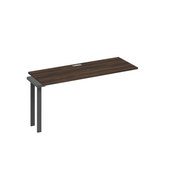 Секция 160 станции на металлокаркасе UNO дуб ристретто/ металлокаркас антрацит