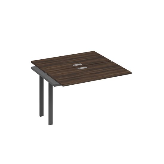 Секция станции на металлокаркасе UNO 2х120 дуб ристретто/ металлокаркас антрацит