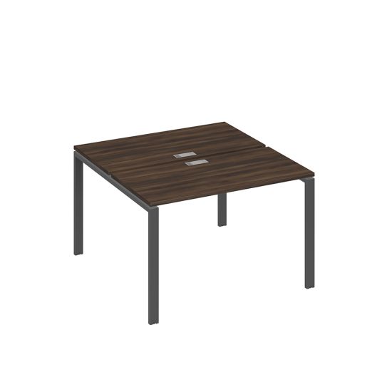 Станция 2х120 рабочая с металлокаркасом UNO дуб ристретто/ металлокаркас антрацит