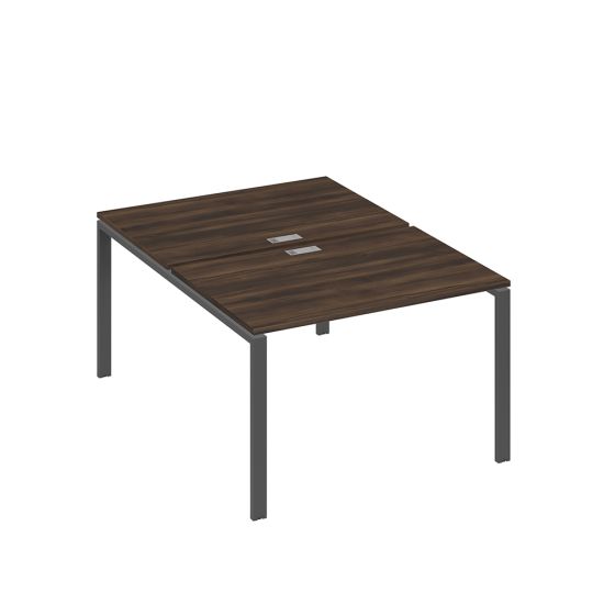 Станция рабочая 2х120 на металлокаркасе UNO дуб ристретто/ металлокаркас антрацит