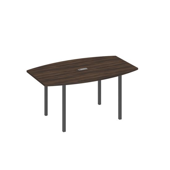 Стол 160 для переговоров на каркасе DUE дуб ристретто/ металлокаркас антрацит