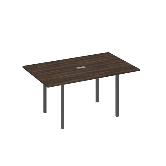 Стол для переговоров 160 прямой на каркасе DUE дуб ристретто/ металлокаркас антрацит