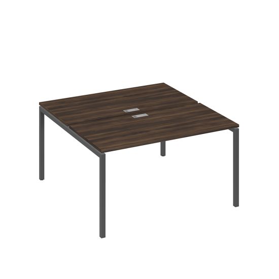 Рабочая станция опоры DUE 2х140 дуб ристретто/ металлокаркас антрацит