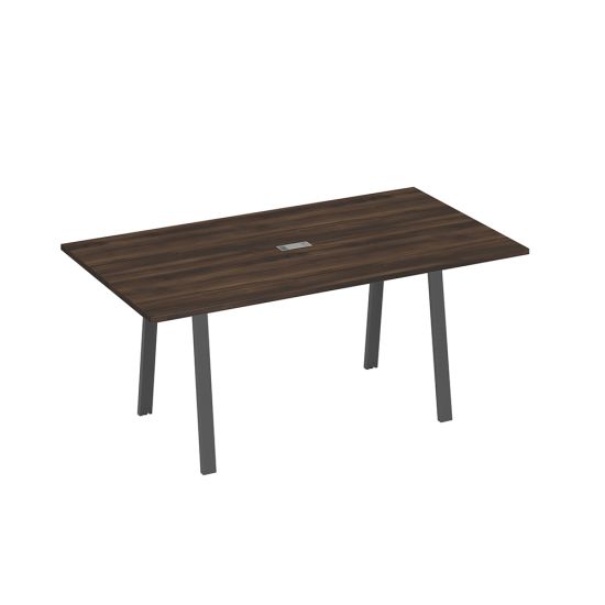 Стол 180 с металлокаркасом TRE для переговоров дуб ристретто/ металлокаркас антрацит