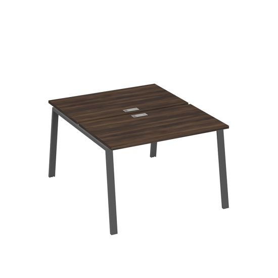 Рабочая станция 2х120 с металлокаркасом TRE дуб ристретто/ металлокаркас антрацит