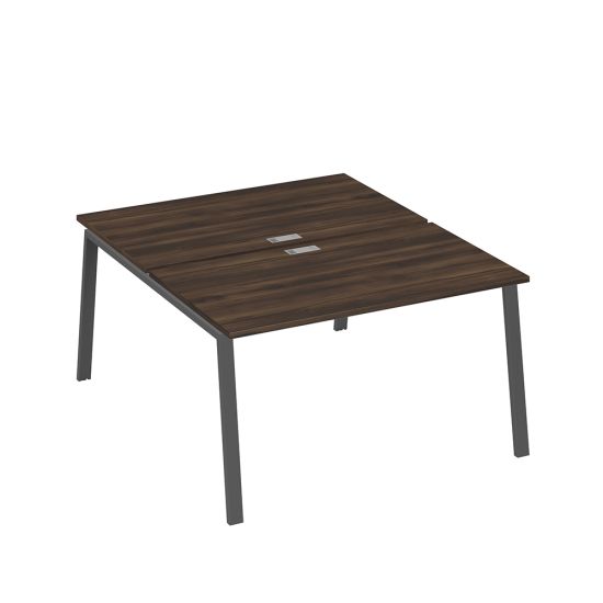 Рабочая станция каркас TRE 2х140 офисная дуб ристретто/ металлокаркас антрацит