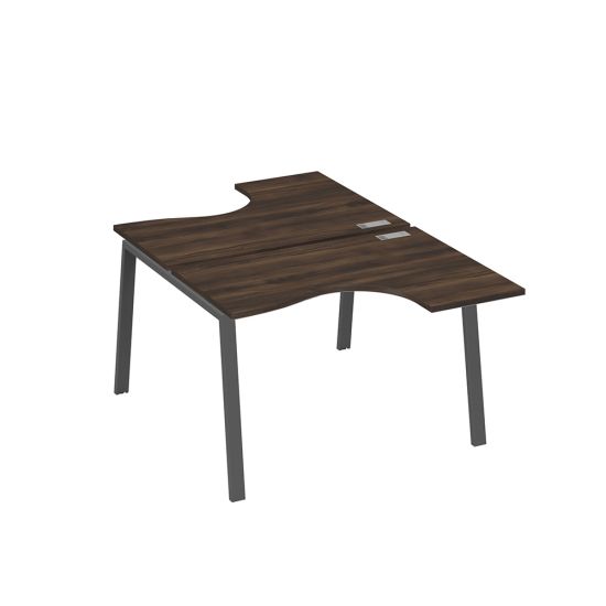 Рабочая станция каркас TRE столы Классика (2х120) дуб ристретто/ металлокаркас антрацит