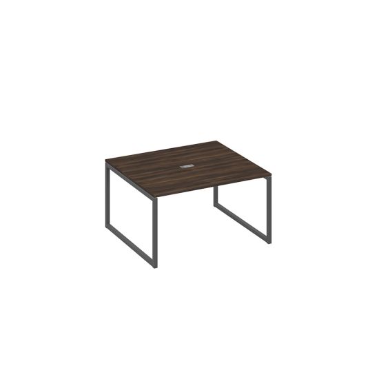 Стол 140 для переговоров каркас QUATTRO дуб ристретто/ металлокаркас антрацит