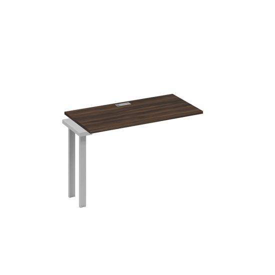 Секция стола 120 рабочей станции на каркасе UNO дуб ристретто/ металлокаркас серый