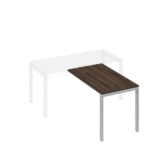 Брифинг-приставка на металлокаркасе UNO дуб ристретто/ металлокаркас серый