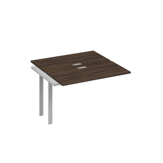 Секция станции на металлокаркасе UNO 2х120 дуб ристретто/ металлокаркас серый