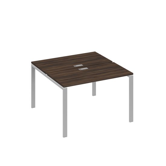 Станция 2х120 рабочая с металлокаркасом UNO дуб ристретто/ металлокаркас серый