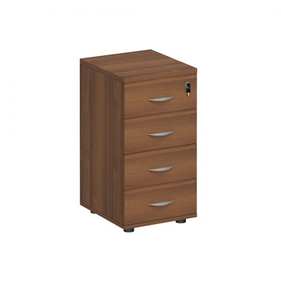 Тумба приставная 4-х ящичная с замком французский орех