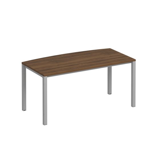 Стол руководителя на металлокаркасе КФ французский орех / серый