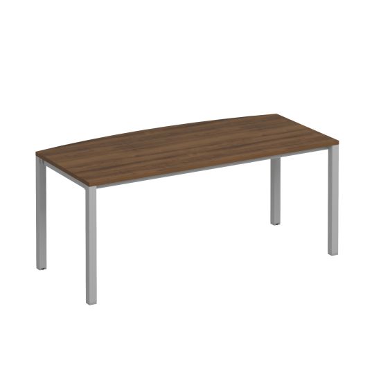 Стол руководителя на металлокаркасе КФ французский орех / серый