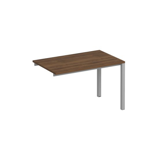 Секция стола рабочей станции на металлокаркасе КФ французский орех / серый